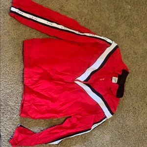 Pink zip up jacket / windbreaker